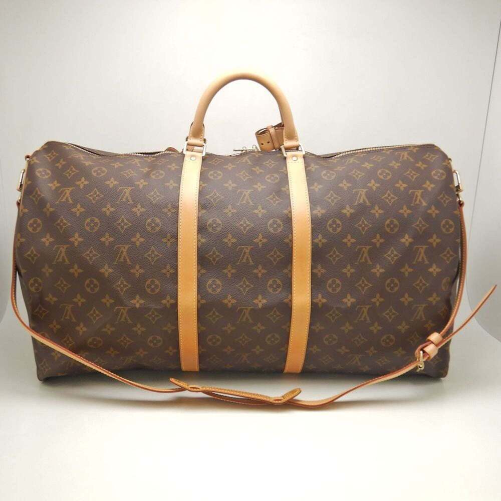 LOUIS VUITTON Authentic Brown Monogram Keepall 60 Boston Bag - Picture 4 of 10